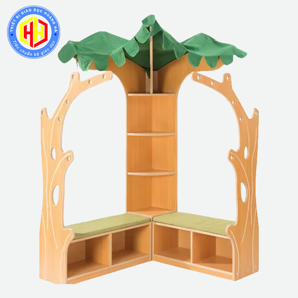 Góc Thư Viện Mầm Non Tree House Chủ Đề Cây Xanh Đẹp