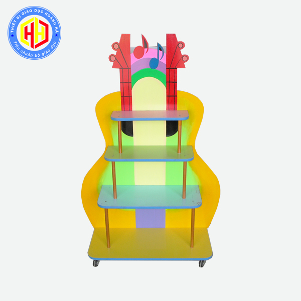 Kệ Đồ Chơi Âm Nhạc Hình Cây Đàn Dành Cho Trẻ Mầm Non
