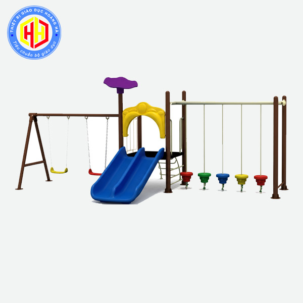 Bộ Vận Động Thể Chất (Cầu trượt – Xích đu – Cầu thăng bằng)