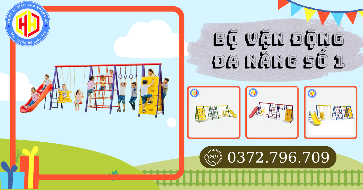 bộ vận động đa năng Xích đu cầu trượt thang leo bộ vận động đa năng Xích đu cầu trượt thang leo